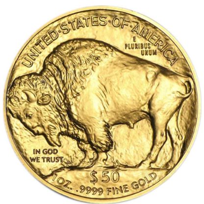 Złota moneta 1 oz Amerykański Bizon 2024 rewers