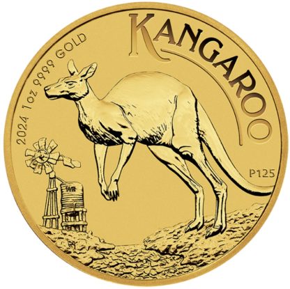 Złota moneta 1 oz Australijski Kangur 2024 rewers