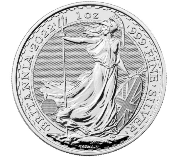 Srebrna moneta 1 oz Britannia rewers - GoldBroker.pl