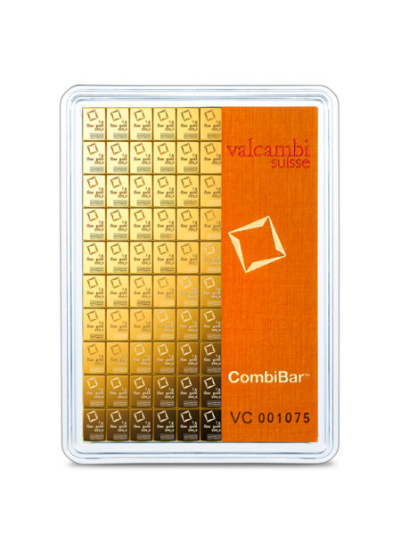 Złota sztabka Valcambi Combibar 100 x 1 g - GoldBroker.pl