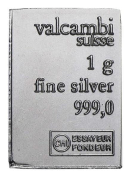 Valcambi 100x1 g combibar srebro 6