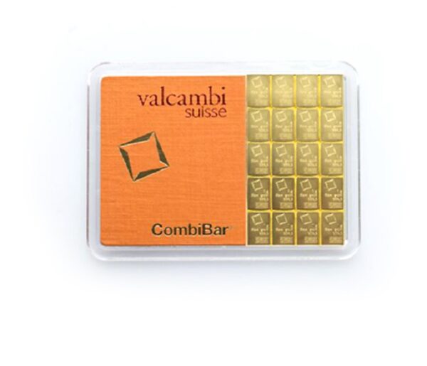 Złota sztabka Valcambi CombiBar 20 x 1 g - GoldBroker.pl