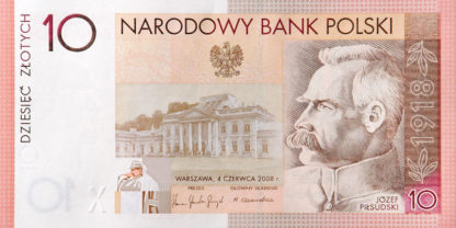2008_banknot_90_rocznica_odzyskania_niepodleglosci_10zl_przod