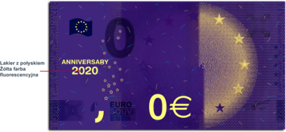 0 Euro Anniversary Edition znak wyróżniający - GoldBroker.pl
