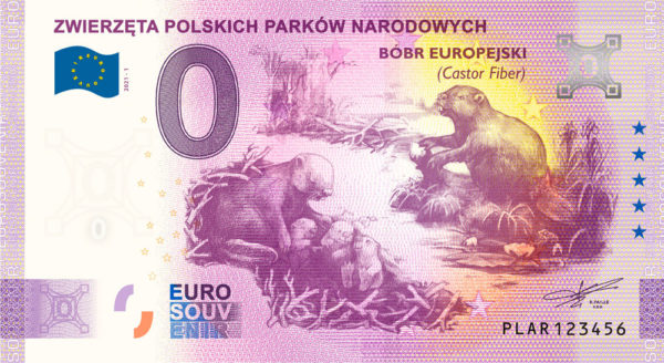 0 Euro Zwierzęta Polskich Parków Bóbr awers - GoldBroker.pl