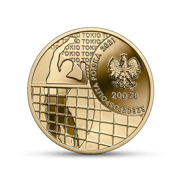 200 zł złota moneta Reprezentacja Olimpijska Tokio 2021 awers - GoldBroker.pl