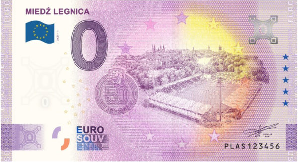 0 Euro 50 lat Miedzi Legnica banknot pamiątkowy - GoldBroker.pl