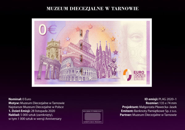 0 euro Muzeum Diecezjalne w Tarnowie blister - GoldBroker.pl