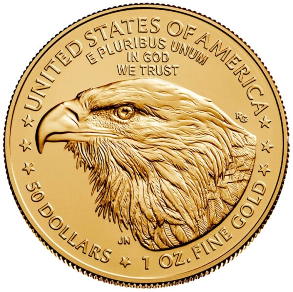 Złota moneta 1 oz Amerykański Orzeł rewers