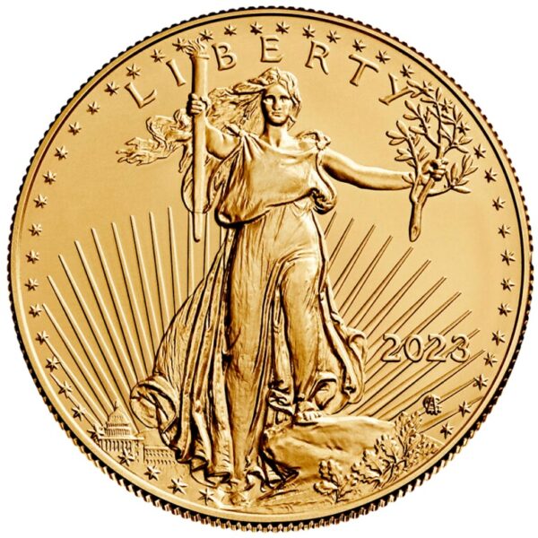 Złota moneta 1 oz Amerykański Orzeł awers