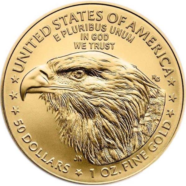 Złota moneta 1 oz Amerykański Orzeł 2024 rewers