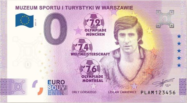 0 euro Lesław Ćmikiewicz banknot awers - GoldBroker.pl
