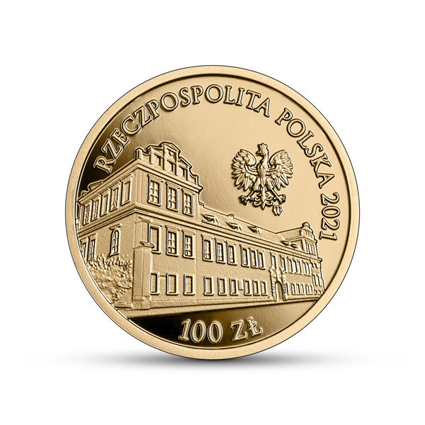 100 zł Pałac Biskupi w Krakowie złota moneta awers - GoldBroker.pl