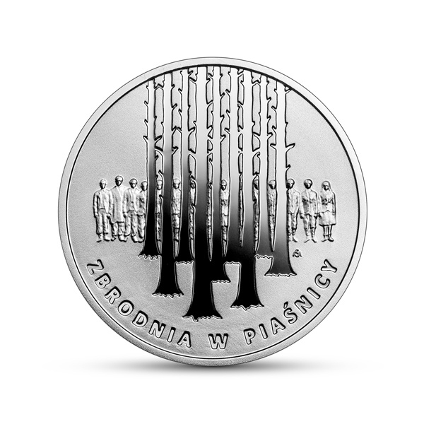 10 zł Zbrodnia w Piaśnicy srebrna moneta rewers
