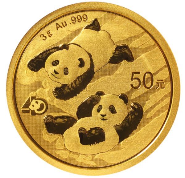 Złota moneta Chińska Panda 3g rewers - GoldBroker.pl