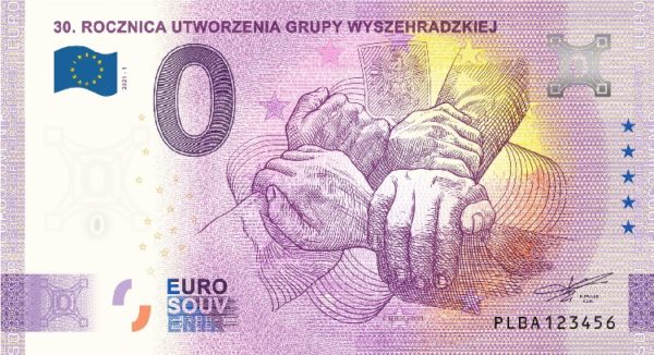 30. Rocznica Utworzenia Grupy Wyszehradzkiej banknot pamiątkowy - GoldBroker.pl