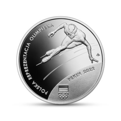 10 zł srebrna moneta Polska Reprezentacja Olimpijska Pekin 2022 rewers - GoldBroker.pl