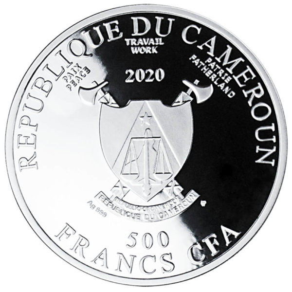 500 franków CFA srebrna moneta dla zakochanych You & Me awers - GoldBroker.pl