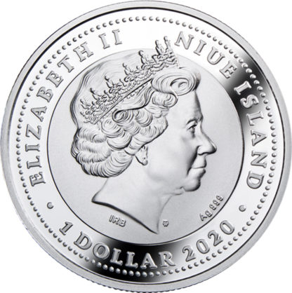 1$ srebrna moneta Auguste Renoir, Huśtawka awers - GoldBroker.pl