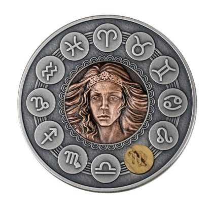 Srebrna moneta Znaki Zodiaku: Panna rewers - GoldBroker.pl