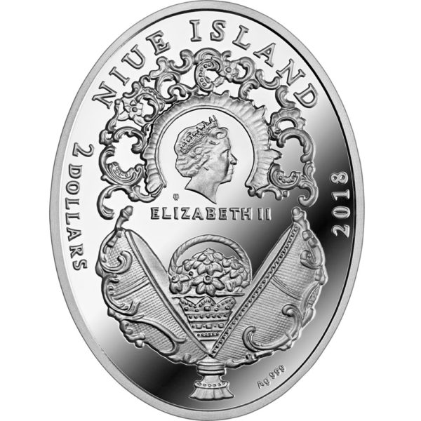 Srebrna moneta Jajo z Brzozy Karelskiej awers -GoldBroker.pl