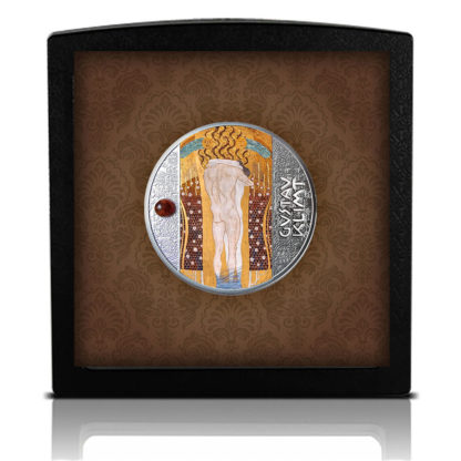 Srebrna moneta Gustav Klimt, Fryz Beethovena ramka - GoldBroker.pl