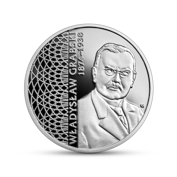 10 zł srebrna moneta Władysław Grabski 2022 rewers