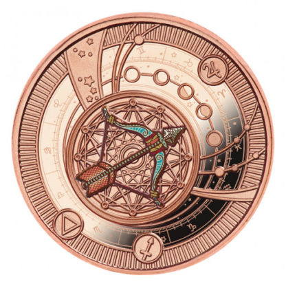 Srebrna moneta Znaki Zodiaku: Strzelec rewers - GoldBroker.pl