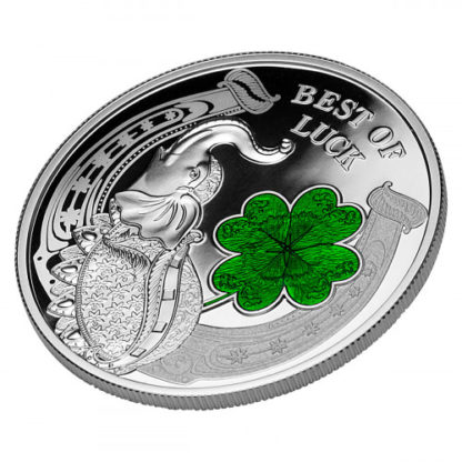 Srebrna moneta Best of Luck profil - GoldBroker.pl