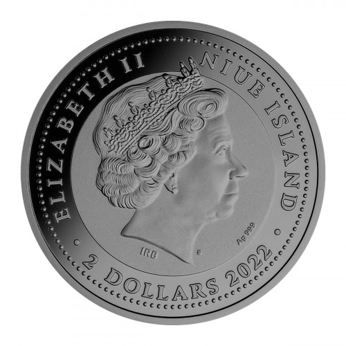 Srebrna moneta 2$ Nessie awers - GoldBroker.pl