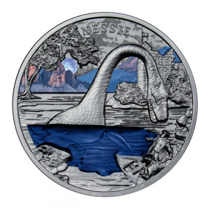 Srebrna moneta 2$ Nessie rewers - GoldBroker.pl