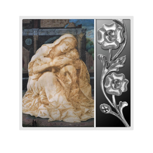 Srebrna moneta Andrea Mantegna, Matka Boska z Dzieciątkiem rewers - GoldBroker.pl