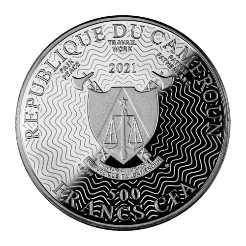 Srebrna moneta Saturn awers - GoldBroker.pl