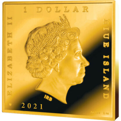 Srebrna moneta 1$ Caravaggio Grający w karty awers - GoldBroker.pl