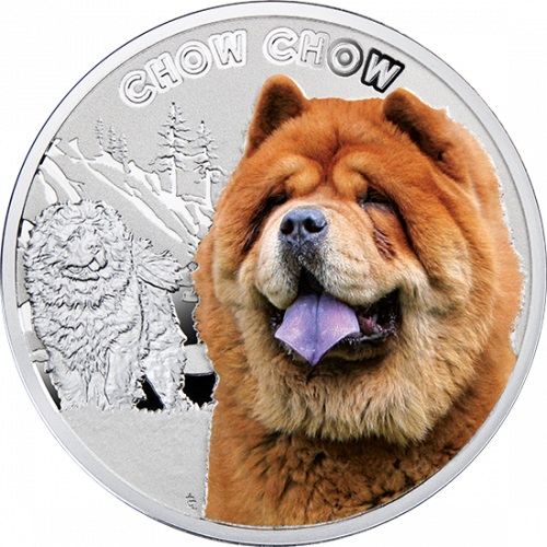 Srebrna moneta 1$ Chow Chow rewers - GoldBroker.pl