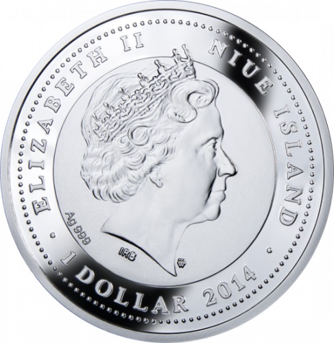 Srebrna moneta 1$ Labrador awers - GoldBroker.pl