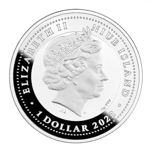 Srebrna moneta 1$ Skarabeusz bursztynowy awers - GoldBroker.pl