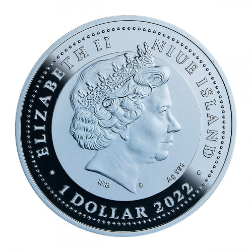 Srebrna moneta 1$ Skarabeusz Kryształowy awers - GoldBroker.pl