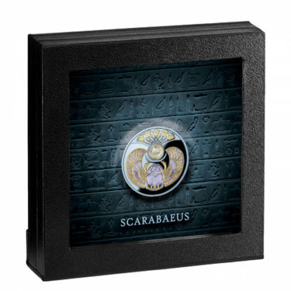 Srebrna moneta 1$ Skarabeusz Kryształowy ramka - GoldBroker.pl