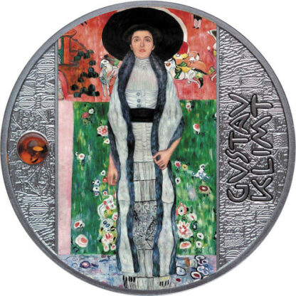 Srebrna moneta 500 cfa Gustav Klimt Portret Adel Bloch-Bauer rewers - GoldBroker.pl