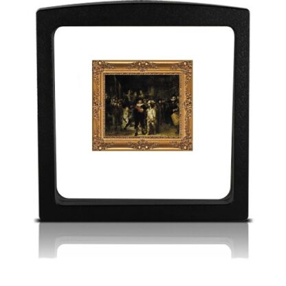 Srebrna moneta 500 cfa Rembrandt - Straż nocna ramka - GoldBroker.pl