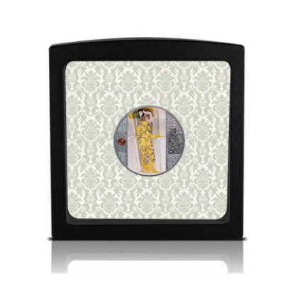 Srebrna moneta 500 CFA Gustav Klimt Rycerz ramka - GoldBroker.pl