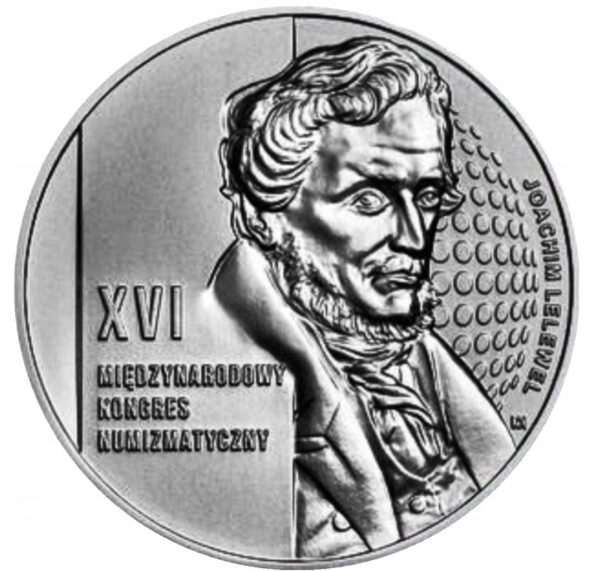 Srebrna moneta 50 zł XVI Międzynarodowy Kongres Numizmatyczny rewers - GoldBroker.pl