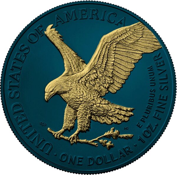 Srebrna moneta Amerykański Orzeł Spece Metals III awers - GoldBroker.pl