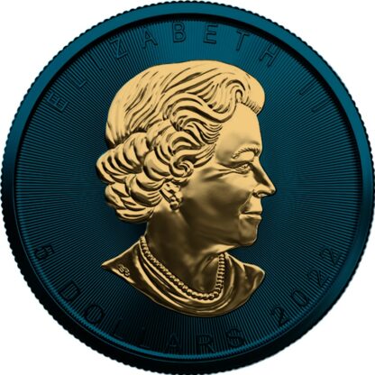Srebrna moneta Liść Klonowy Space Metals III awers - GoldBroker.pl