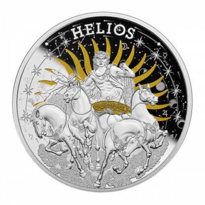 Srebrna moneta 1$ Helios 2022 rewers - GoldBroker.pl