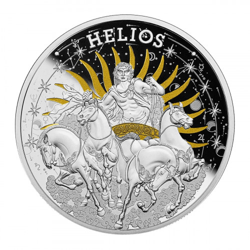 Srebrna moneta 1$ Helios 2022 rewers - GoldBroker.pl