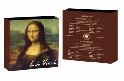 Srebrna moneta 1$ Mona Lisa etui - GoldBroker.pl