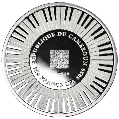 Srebrna moneta Beethoven 250 lat awers - GoldBroker.pl