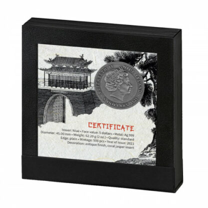 Srebrna moneta 5$ Guan Yu certyfikat - GoldBroker.pl